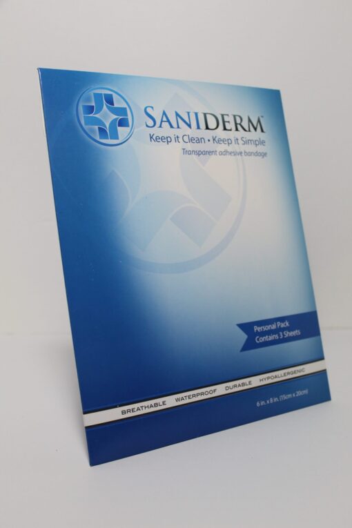 Saniderm Personal Pack 6in x 8in - 3pack