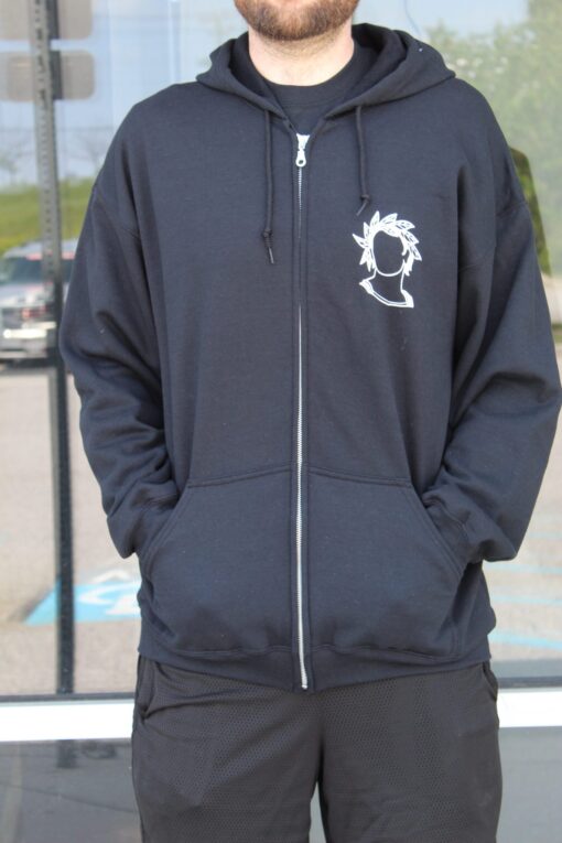 Athens Tattoo. Co. Logo Zip Up Hoodie